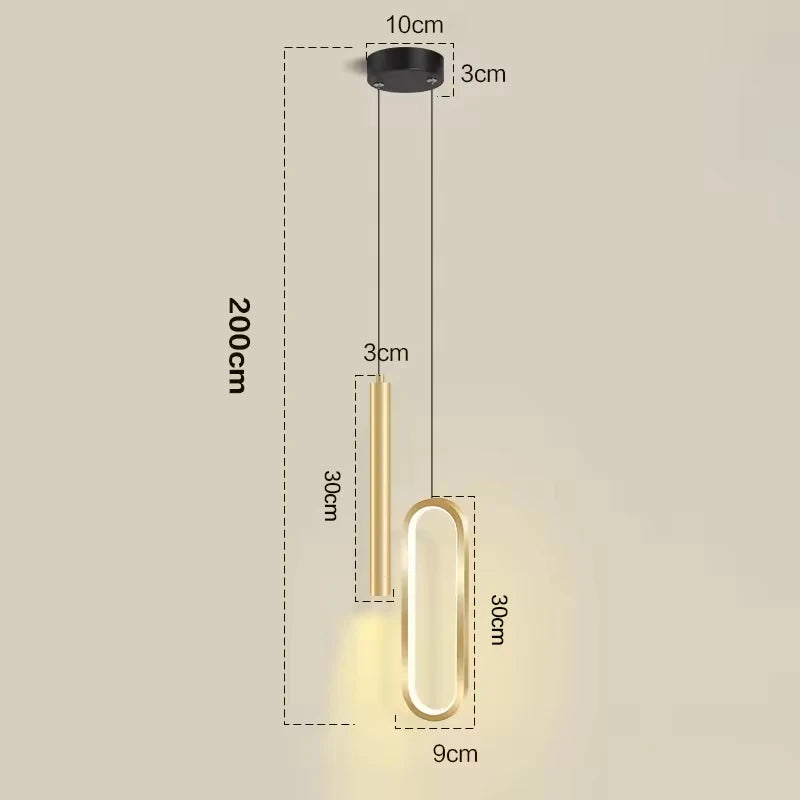 Nordic LED Pendant Light Hanging Lamps Interior Lighting Home Bedside Living Room Dining Tables Kitchen Decoration Pendant Lamp