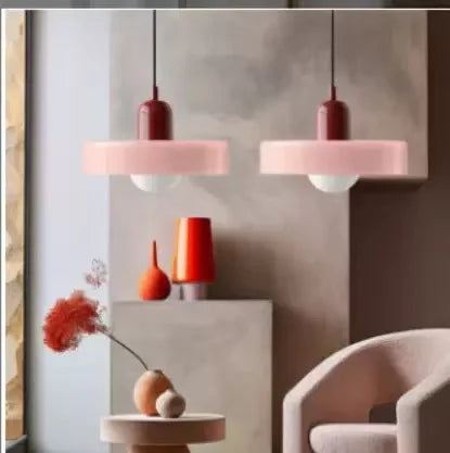 Nordic Retro Glass Pendant Lamps Indoor E27 LED Chandelier Living Room Dining Room Bedroom Kitchen Decorative lights Fixture