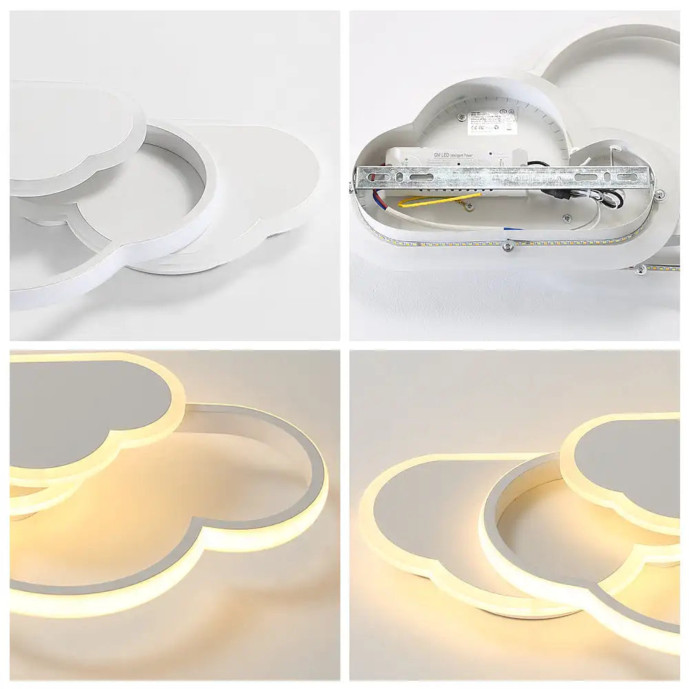 Ceiling Light,32w Creative LED Ceiling Lamp with Dimmable Remote Control 3000-6500k 2800lm,Cartoon Lighting for Living Room