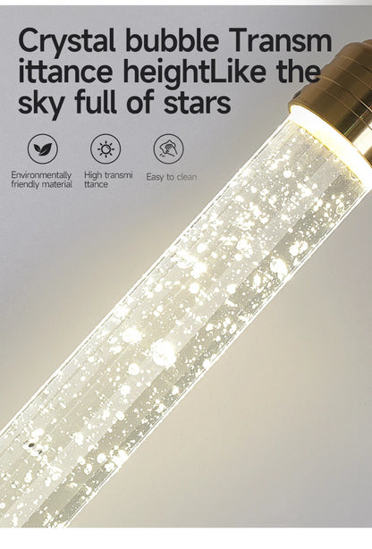 Luxury Crystal Pendant Light with Gold Fixtures Crystal Hanging Lamp  for Living Room Bedroom Dining Room Modern Home Decor