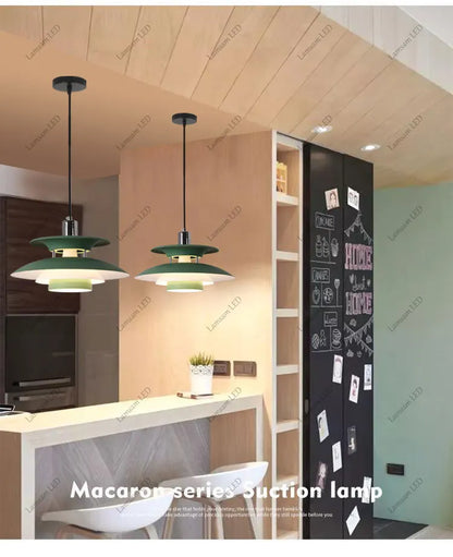 Danish Pendant Lamp UFO Ceiling Light Suspension Lightings E27 AC Powered 85-265V for Bedroom Dining Room Corridor Bar Balcony