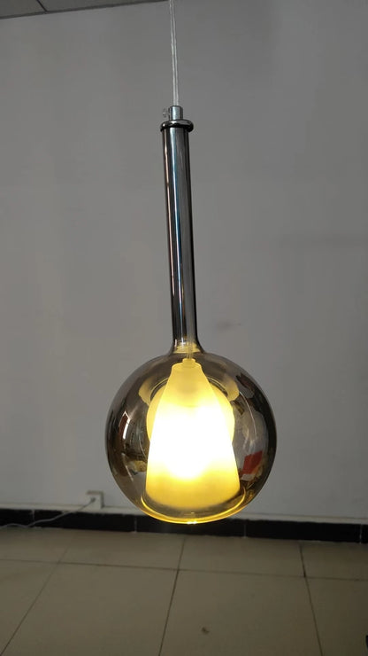 Italian Luxury Glass Bubble Pendant Lights Restaurant Staircases Bedside Chandeliers LED Household Decorative Lighting Fixtures