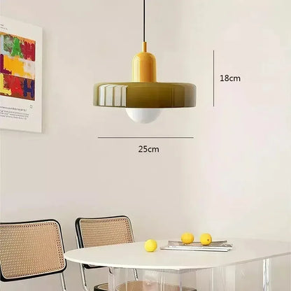 Nordic Retro Glass Pendant Lamps Indoor E27 LED Chandelier Living Room Dining Room Bedroom Kitchen Decorative lights Fixture