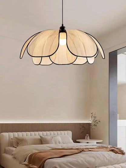 Vintage Hand-Woven Lotus Dining Room Chandelier Bedroom Living Room Lamp European And American art Atmosphere lighting Lamps E27