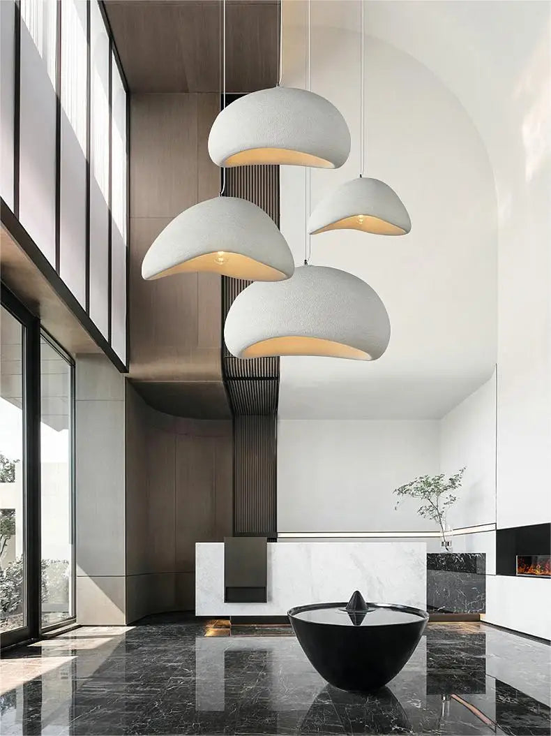 Nordic Wabi Sabi Pendant Lamps Dining Room Lighting Modern Living Room Bedroom LED Ceiling Chandelier Loft Lustre Hanghing Lamps