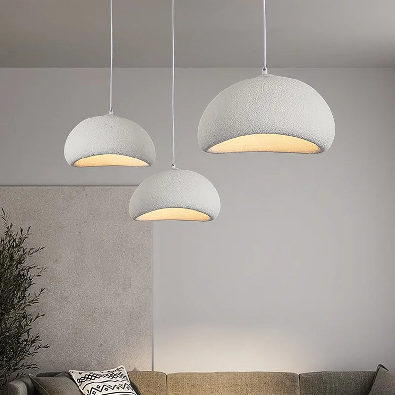 Nordic Wabi Sabi Pendant Lamps Dining Room Lighting Modern Living Room Bedroom LED Ceiling Chandelier Loft Lustre Hanghing Lamps