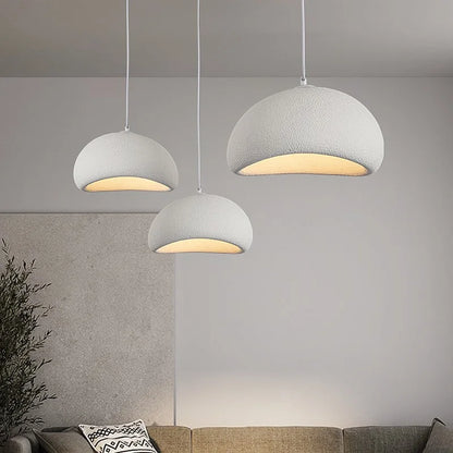 Nordic Wabi Sabi Pendant Lamps Dining Room Lighting Modern Living Room Bedroom LED Ceiling Chandelier Loft Lustre Hanghing Lamps