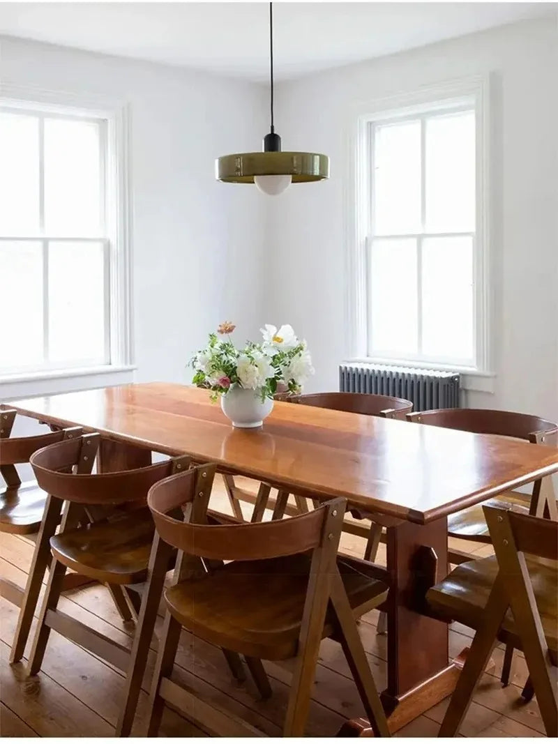 Nordic Retro Glass Pendant Lamps Indoor E27 LED Chandelier Living Room Dining Room Bedroom Kitchen Decorative lights Fixture