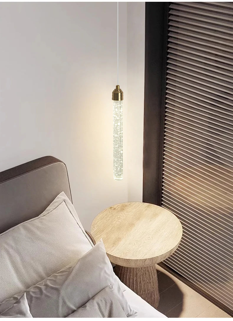 Luxury Crystal Pendant Light with Gold Fixtures Crystal Hanging Lamp  for Living Room Bedroom Dining Room Modern Home Decor