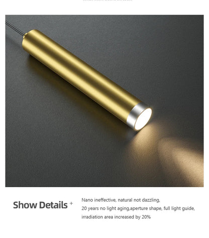 LED Pendant Light Restaurant Hanging Lamp Smart Remote Control Color Temperature Brightness Living Room Suspension Chandelier