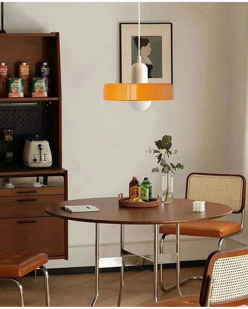 Nordic Retro Glass Pendant Lamps Indoor E27 LED Chandelier Living Room Dining Room Bedroom Kitchen Decorative lights Fixture