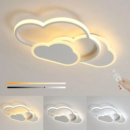 Ceiling Light,32w Creative LED Ceiling Lamp with Dimmable Remote Control 3000-6500k 2800lm,Cartoon Lighting for Living Room