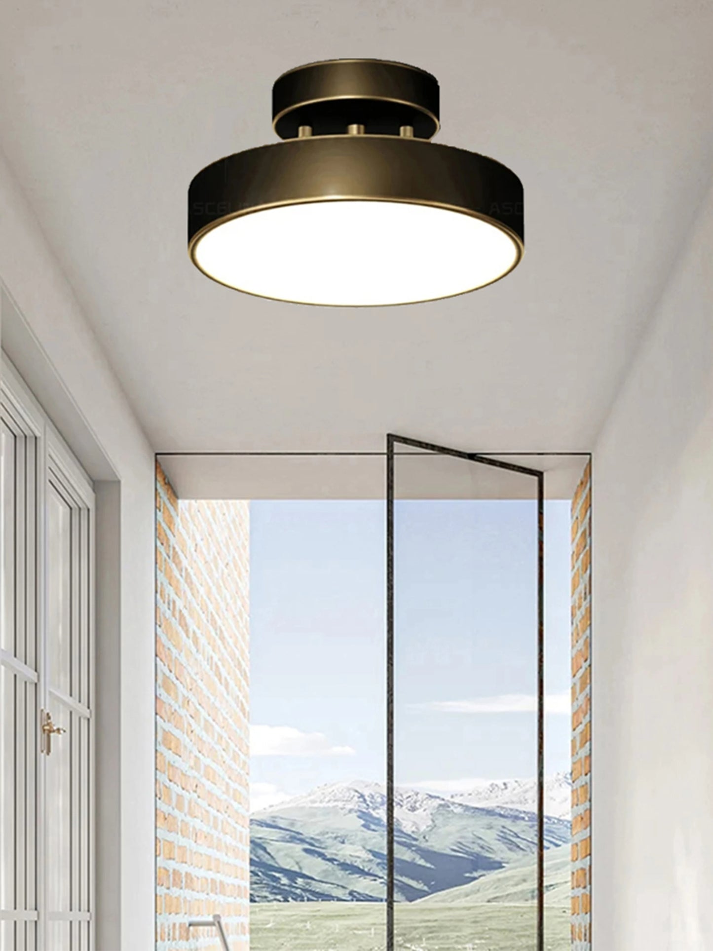 LED Ceiling Lamp Black Gold Home Decor Fixtures For Living Room Study Indoor lighting Hallway Entrance Bedroom Lighting Fixtures