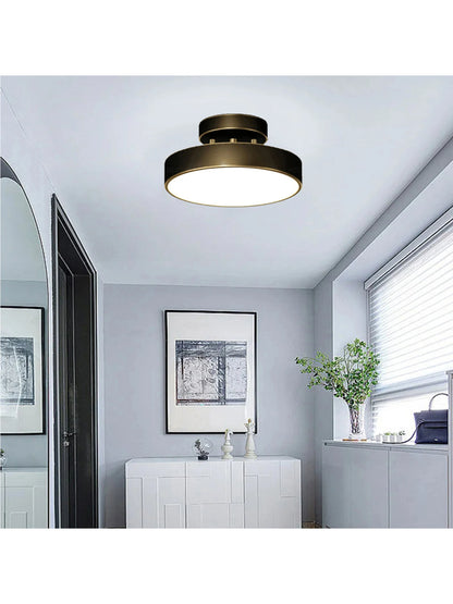 LED Ceiling Lamp Black Gold Home Decor Fixtures For Living Room Study Indoor lighting Hallway Entrance Bedroom Lighting Fixtures