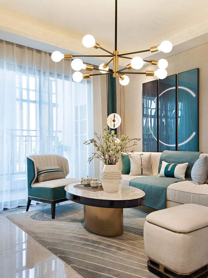 Nordic LED Chandelier Minimalist Magic Bean Pendant Lights For Living Room Bedroom Restaurant Hotel Indoor Decorative Lighting