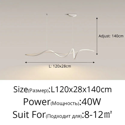 Modern Simple Led Pendant Lights for Dining Room Retaurant Living Room Bar Table Lamp Minimalism Home Fixture Interior Lighting