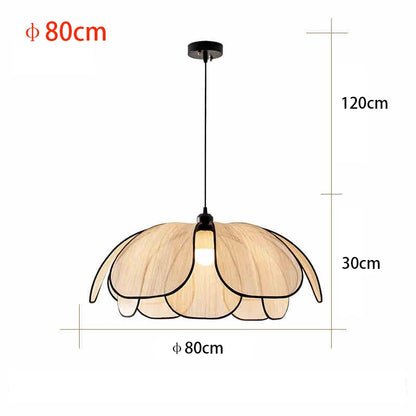 Vintage Hand-Woven Lotus Dining Room Chandelier Bedroom Living Room Lamp European And American art Atmosphere lighting Lamps E27