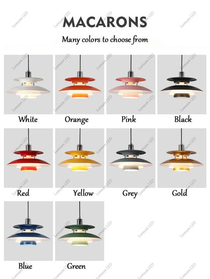 Danish Pendant Lamp UFO Ceiling Light Suspension Lightings E27 AC Powered 85-265V for Bedroom Dining Room Corridor Bar Balcony