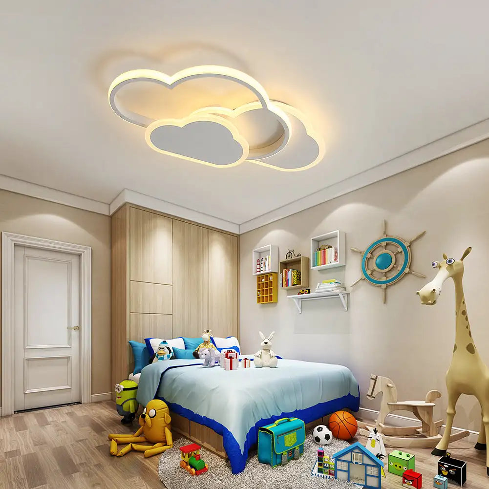 Ceiling Light,32w Creative LED Ceiling Lamp with Dimmable Remote Control 3000-6500k 2800lm,Cartoon Lighting for Living Room