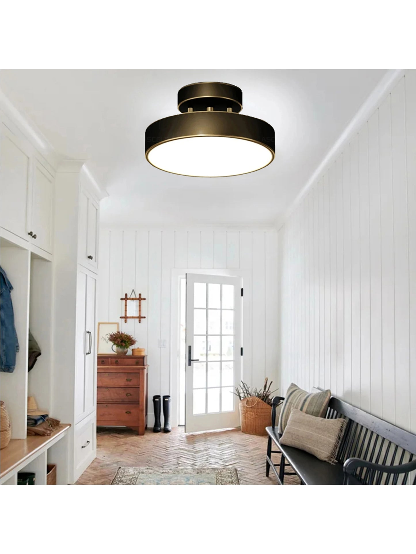 LED Ceiling Lamp Black Gold Home Decor Fixtures For Living Room Study Indoor lighting Hallway Entrance Bedroom Lighting Fixtures