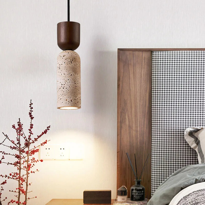 Japanese wabi-sabi style bedroom bedside chandelier, French-style vintage hotel and homestay atmosphere creative and individual