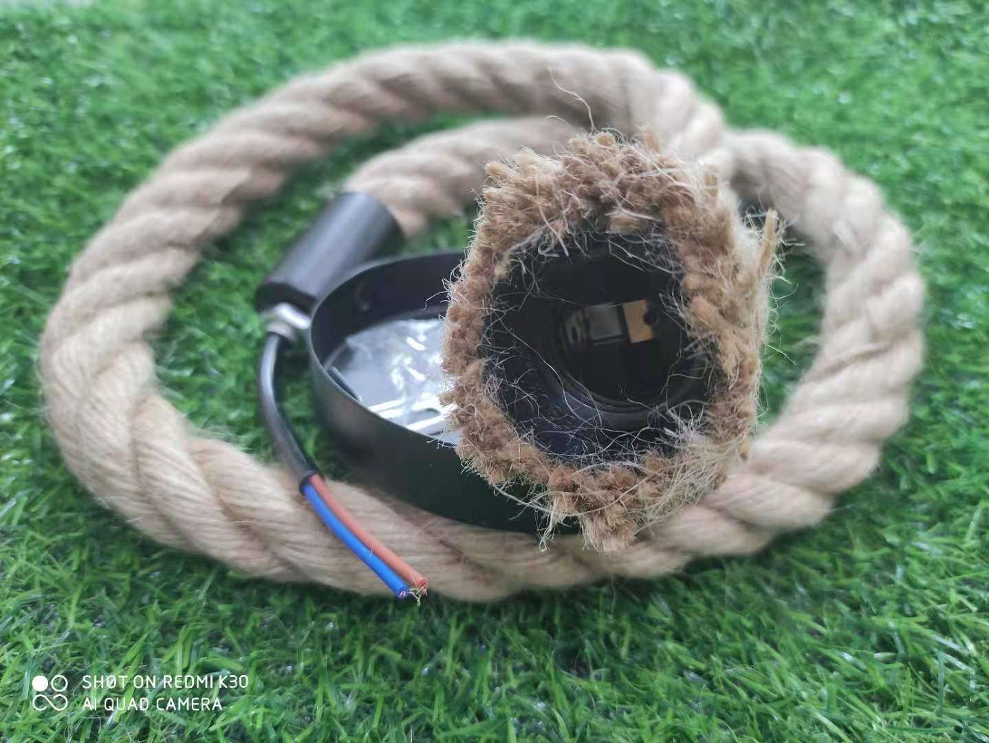 Industrial E27 Vintage Hemp Rope Pendant Lights Attic Personality Indoor Lightings for Loft/Living Room/Bar Pendant Chandelier