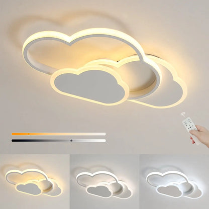 Ceiling Light,32w Creative LED Ceiling Lamp with Dimmable Remote Control 3000-6500k 2800lm,Cartoon Lighting for Living Room