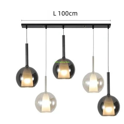 Italian Luxury Glass Bubble Pendant Lights Restaurant Staircases Bedside Chandeliers LED Household Decorative Lighting Fixtures