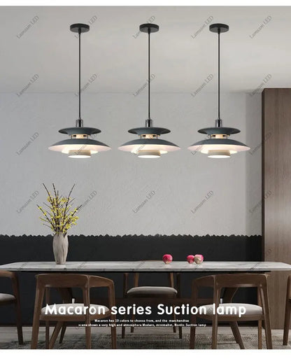 Danish Pendant Lamp UFO Ceiling Light Suspension Lightings E27 AC Powered 85-265V for Bedroom Dining Room Corridor Bar Balcony