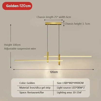 LED Pendant Light Restaurant Hanging Lamp Smart Remote Control Color Temperature Brightness Living Room Suspension Chandelier