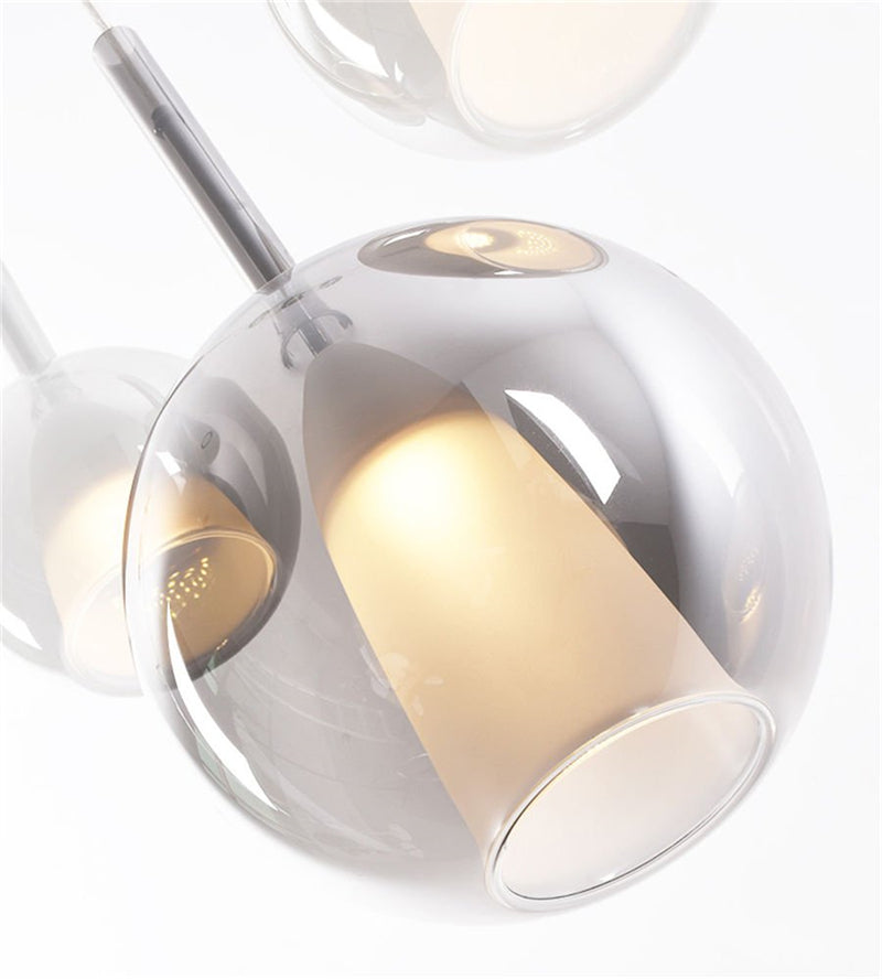 Italian Luxury Glass Bubble Pendant Lights Restaurant Staircases Bedside Chandeliers LED Household Decorative Lighting Fixtures