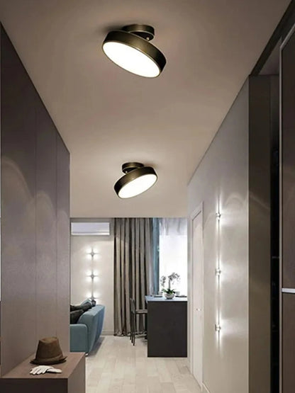 LED Ceiling Lamp Black Gold Home Decor Fixtures For Living Room Study Indoor lighting Hallway Entrance Bedroom Lighting Fixtures