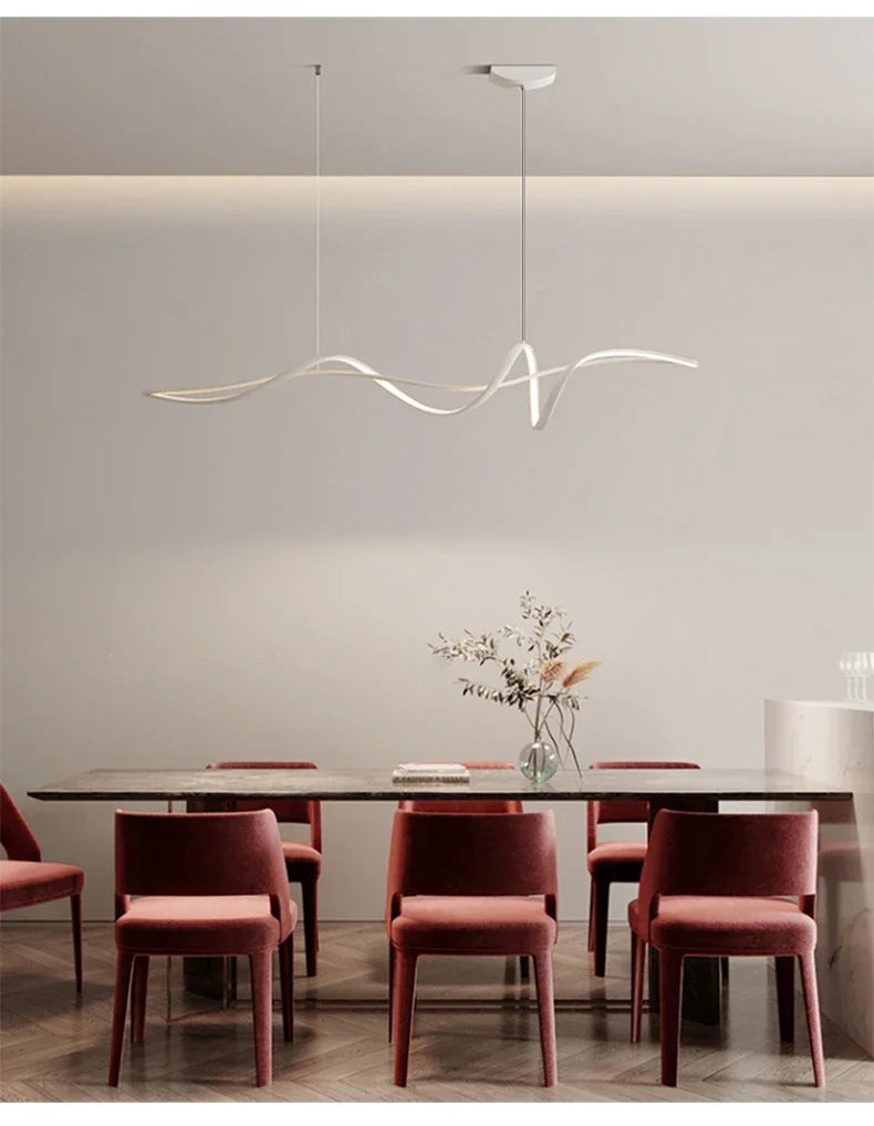 Modern Simple Led Pendant Lights for Dining Room Retaurant Living Room Bar Table Lamp Minimalism Home Fixture Interior Lighting