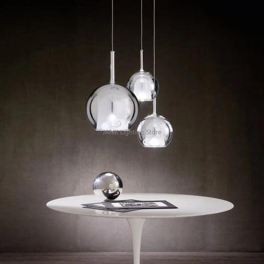 Italian Luxury Glass Bubble Pendant Lights Restaurant Staircases Bedside Chandeliers LED Household Decorative Lighting Fixtures