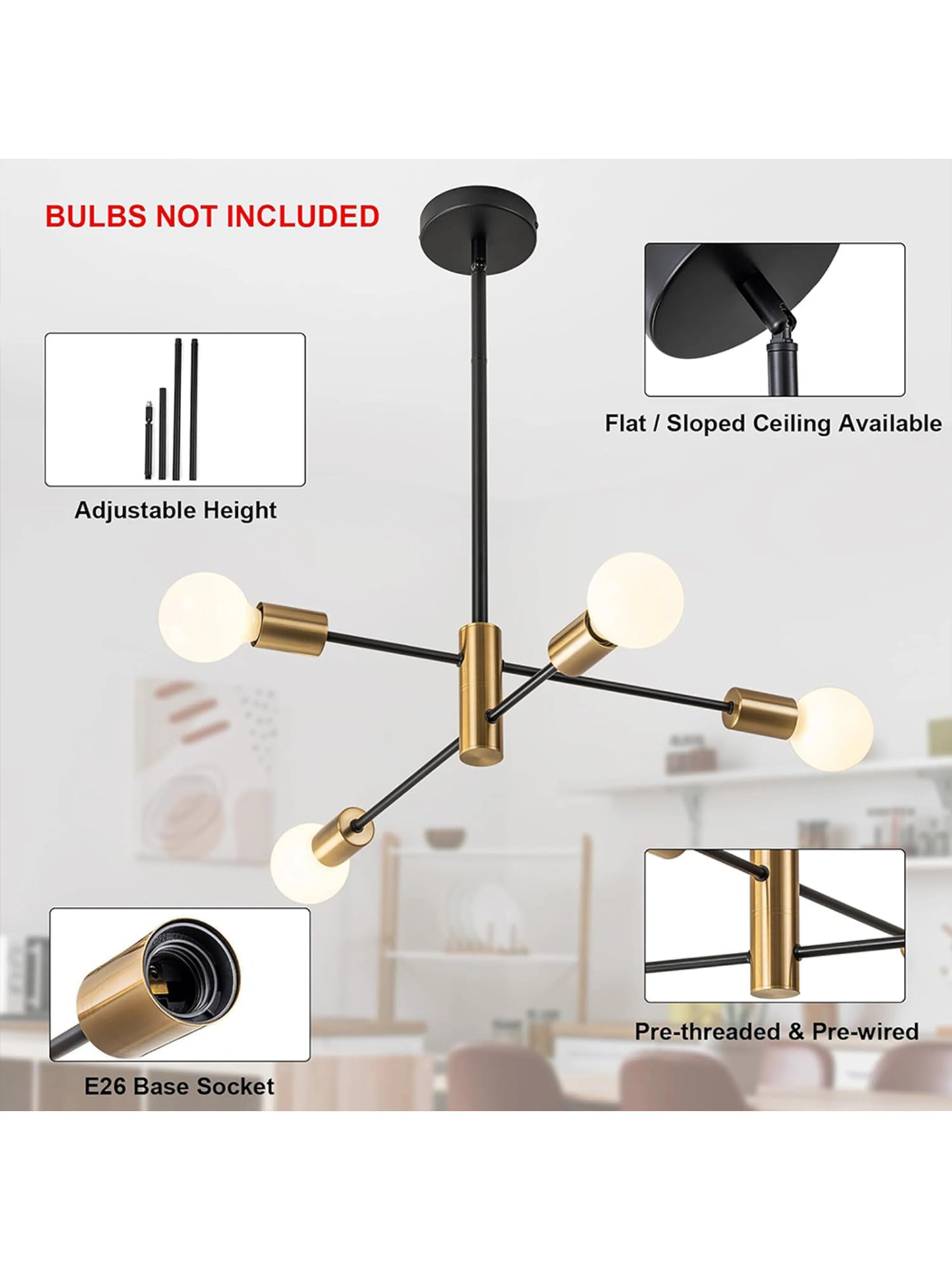 Nordic LED Chandelier Minimalist Magic Bean Pendant Lights For Living Room Bedroom Restaurant Hotel Indoor Decorative Lighting