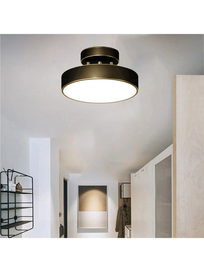 LED Ceiling Lamp Black Gold Home Decor Fixtures For Living Room Study Indoor lighting Hallway Entrance Bedroom Lighting Fixtures