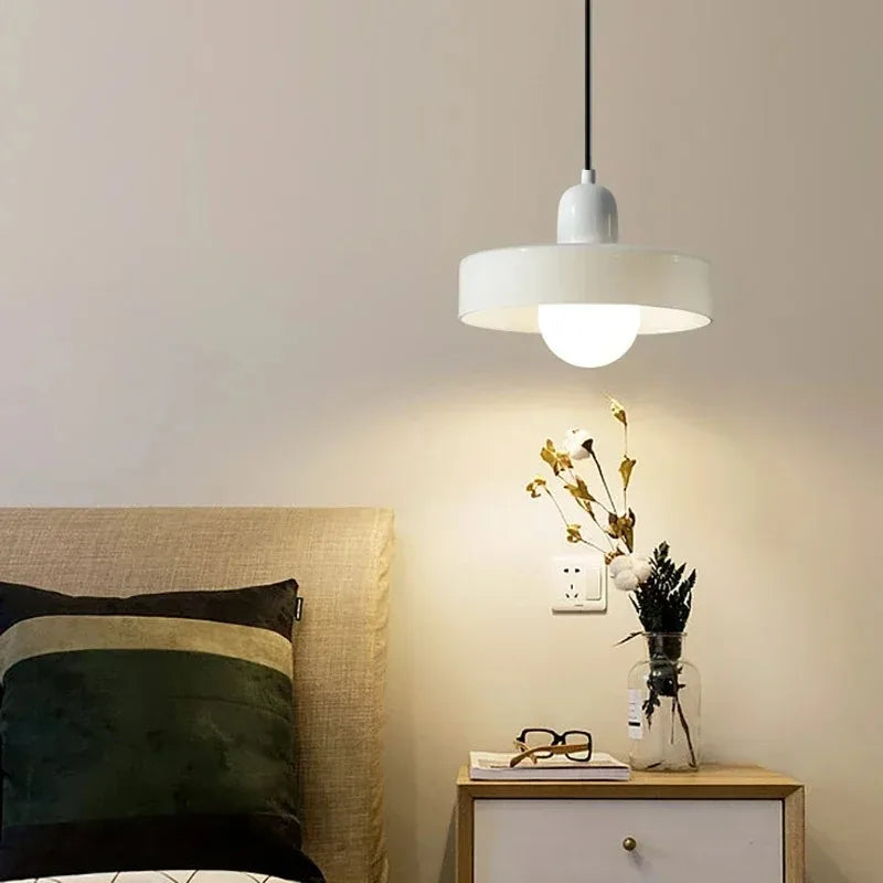 Nordic Retro Glass Pendant Lamps Indoor E27 LED Chandelier Living Room Dining Room Bedroom Kitchen Decorative lights Fixture