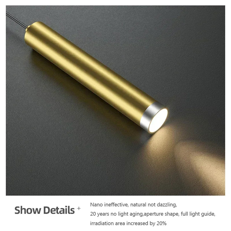 LED Pendant Light Restaurant Hanging Lamp Smart Remote Control Color Temperature Brightness Living Room Suspension Chandelier