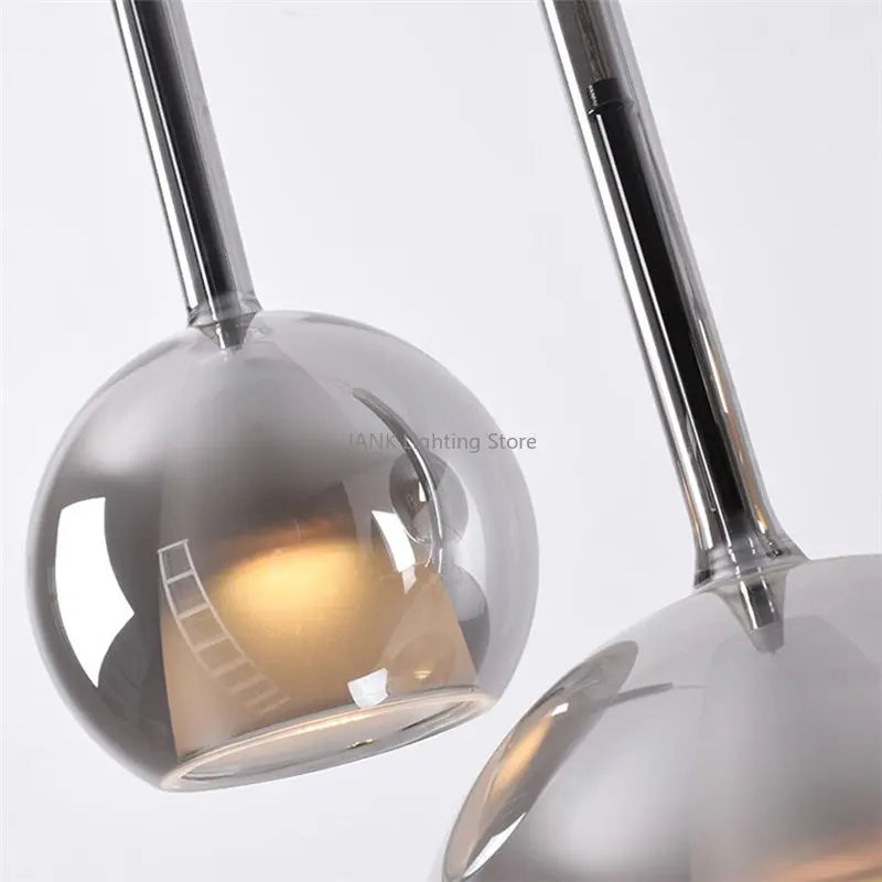 Italian Luxury Glass Bubble Pendant Lights Restaurant Staircases Bedside Chandeliers LED Household Decorative Lighting Fixtures