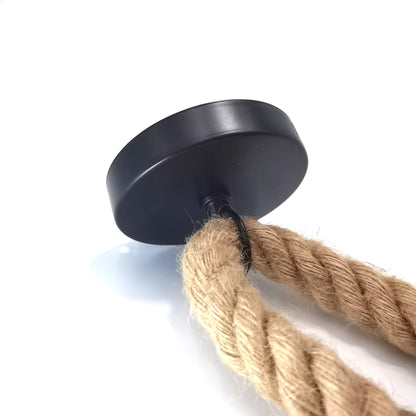 Industrial E27 Vintage Hemp Rope Pendant Lights Attic Personality Indoor Lightings for Loft/Living Room/Bar Pendant Chandelier
