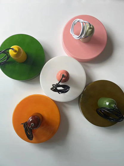 Nordic Retro Glass Pendant Lamps Indoor E27 LED Chandelier Living Room Dining Room Bedroom Kitchen Decorative lights Fixture