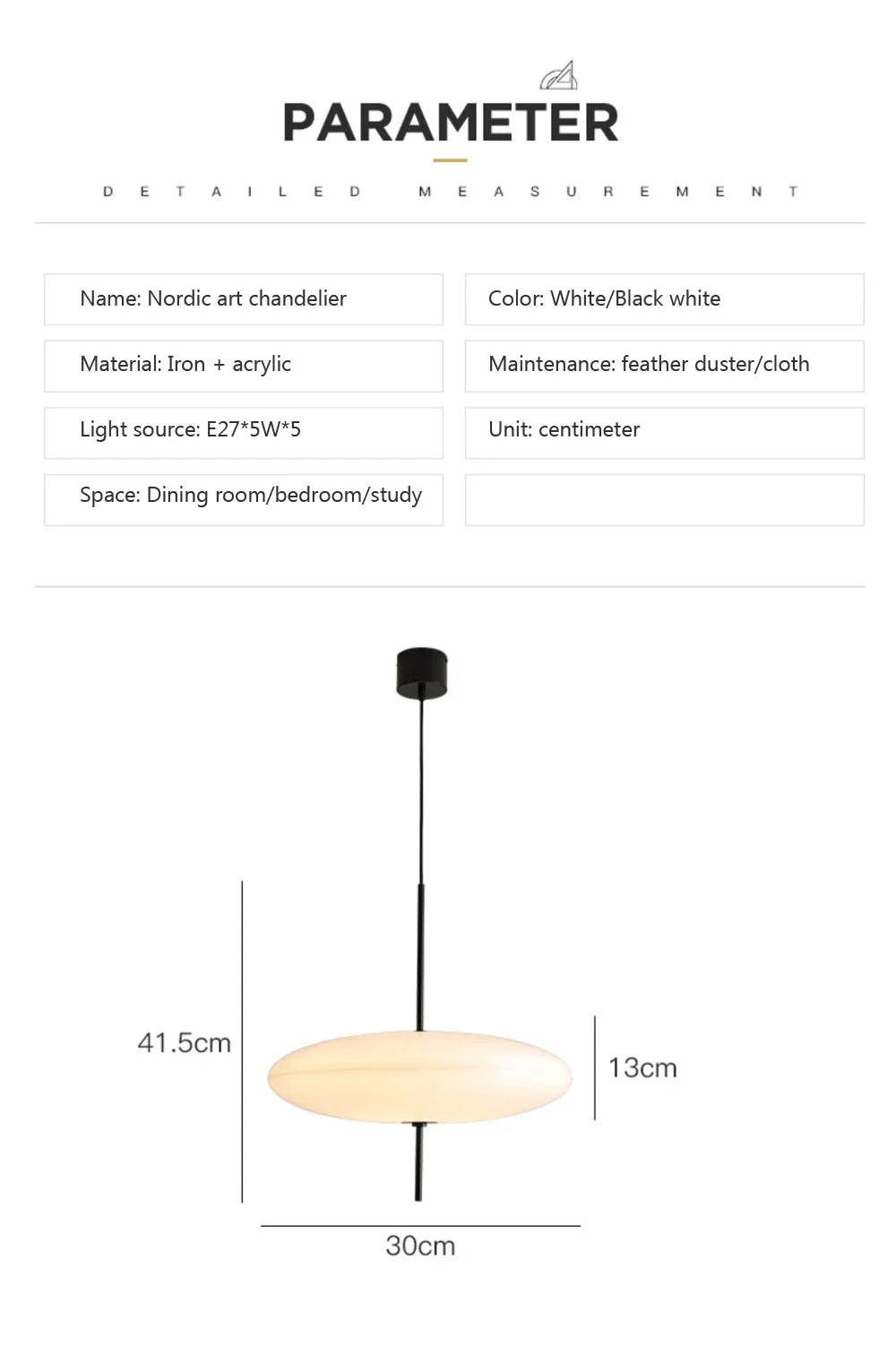 Nordic LED Pendant Light Flying Saucer Design Lamp For Bedroom Living Room Bar Cafe Office Indoor Simple Home Decorative Fixture