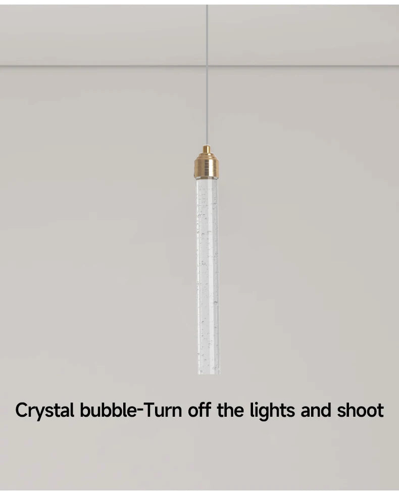 Luxury Crystal Pendant Light with Gold Fixtures Crystal Hanging Lamp  for Living Room Bedroom Dining Room Modern Home Decor