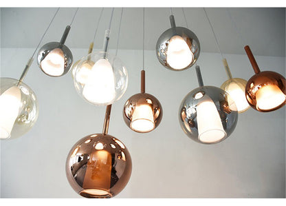 Italian Luxury Glass Bubble Pendant Lights Restaurant Staircases Bedside Chandeliers LED Household Decorative Lighting Fixtures