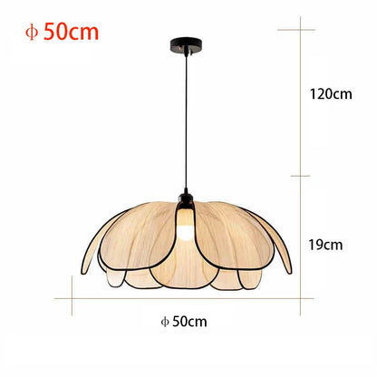 Vintage Hand-Woven Lotus Dining Room Chandelier Bedroom Living Room Lamp European And American art Atmosphere lighting Lamps E27