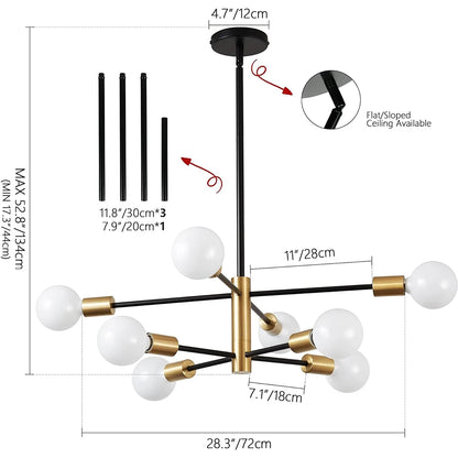 Nordic LED Chandelier Minimalist Magic Bean Pendant Lights For Living Room Bedroom Restaurant Hotel Indoor Decorative Lighting